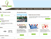 Tablet Screenshot of mairie-ormes.fr